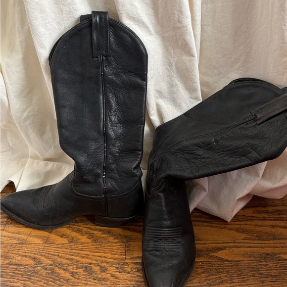 Vintage Black cowboy boots - Picture 2 of 2